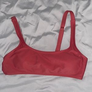 Simple straight across bikini top